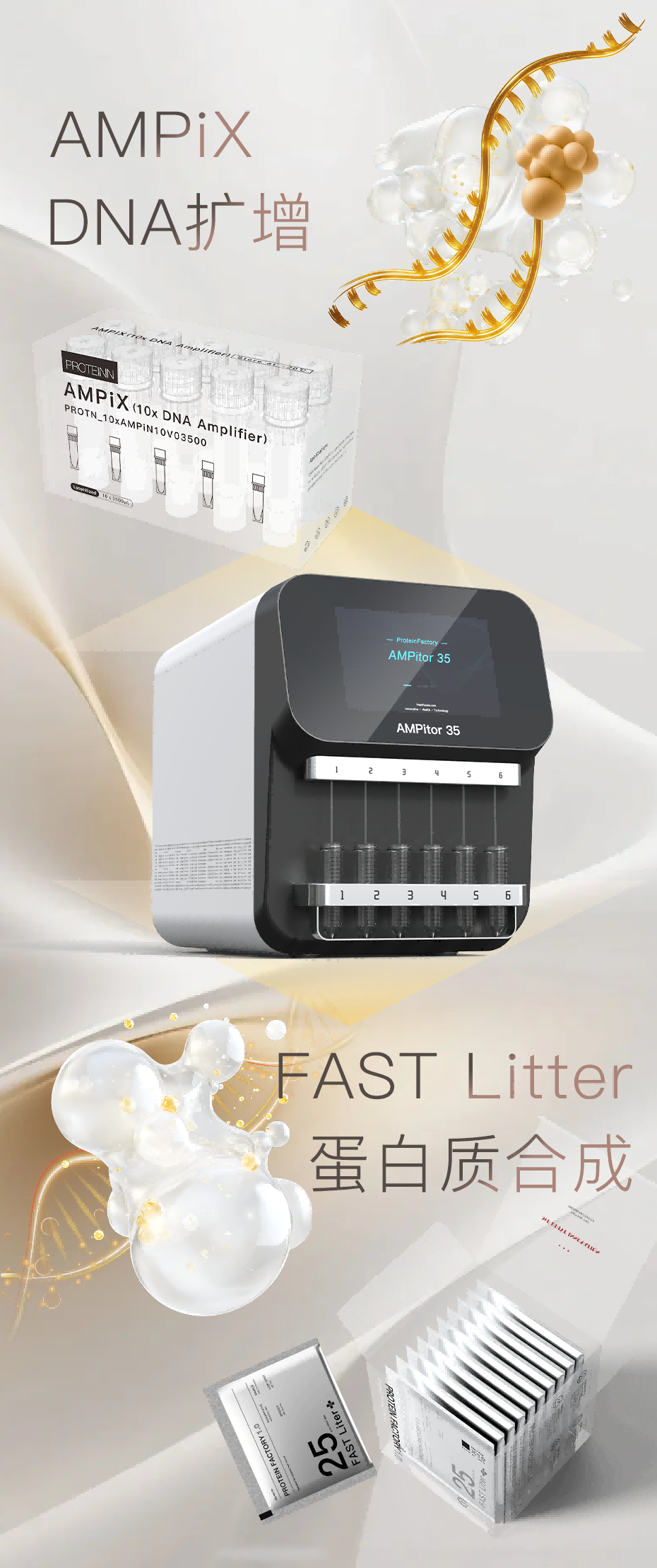 AMPiX DNA扩增与FAST Litter蛋白质合成